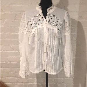 NWT Lace White top from Rebecca Taylor